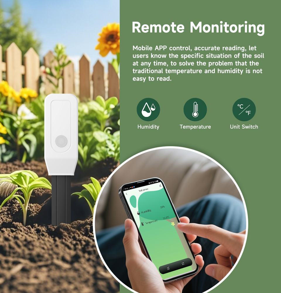 Smart Soil Tester Sensor, Zigb - огляд і ціна Plant Monitor