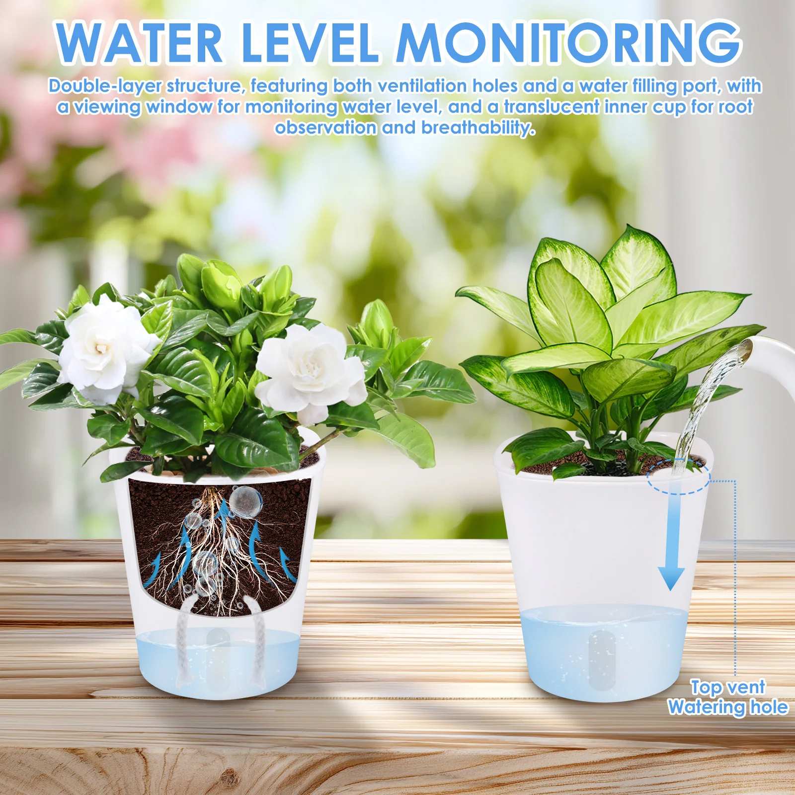 10 Pcs Self Watering Planter L - огляд і ціна Hydroponic Grow Pod